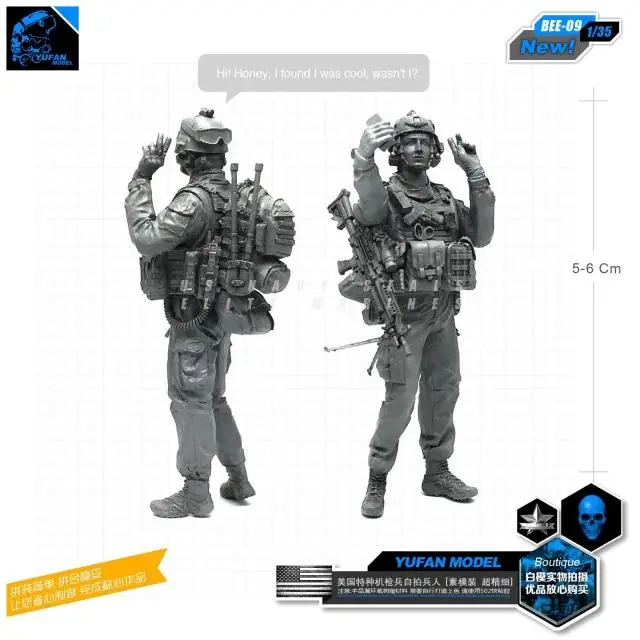 Yufan Model 1/35 Figure Modern U.s. Army Machine Gunner Self-shot State Resin Soldier Bee-09
Yufan Model 1/35 Figure Modern U.s. Army Machine Gunner Self-shot State Resin Soldier Bee-09