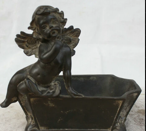 JP S0524 8" Chinese Dynasty palace Bronze Little angel girl Statue Incense Burner Censer B0403
JP S0524 8" Chinese Dynasty palace Bronze Little angel girl Statue Incense Burner Censer B0403