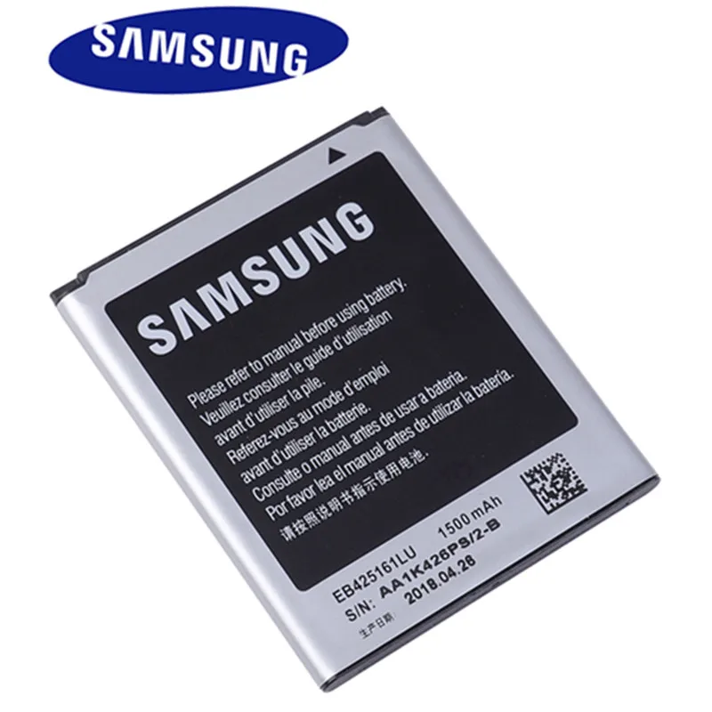 Samsung Original Battery EB425161LU 1500mAh For Galaxy S Duos S7562 S7566 S7568 i8160 S7582 S7560 S7580 i739 T59 J1 Mini J106
Samsung Original Battery EB425161LU 1500mAh For Galaxy S Duos S7562 S7566 S7568 i8160 S7582 S7560 S7580 i739 T59 J1 Mini J106