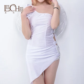 Leechee Halloween Party Costume Angel Costume Shoulder Dress White Angel Costume Sexy Stage Dress CP024
Leechee Halloween Party Costume Angel Costume Shoulder Dress White Angel Costume Sexy Stage Dress CP024