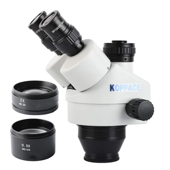 3.5-90X Industrial Trinocular Stereo Microscope Lens WF10X Eyepiece 0.5X CTV Camera Interface Microscope Head & Body 
3.5-90X Industrial Trinocular Stereo Microscope Lens WF10X Eyepiece 0.5X CTV Camera Interface Microscope Head & Body