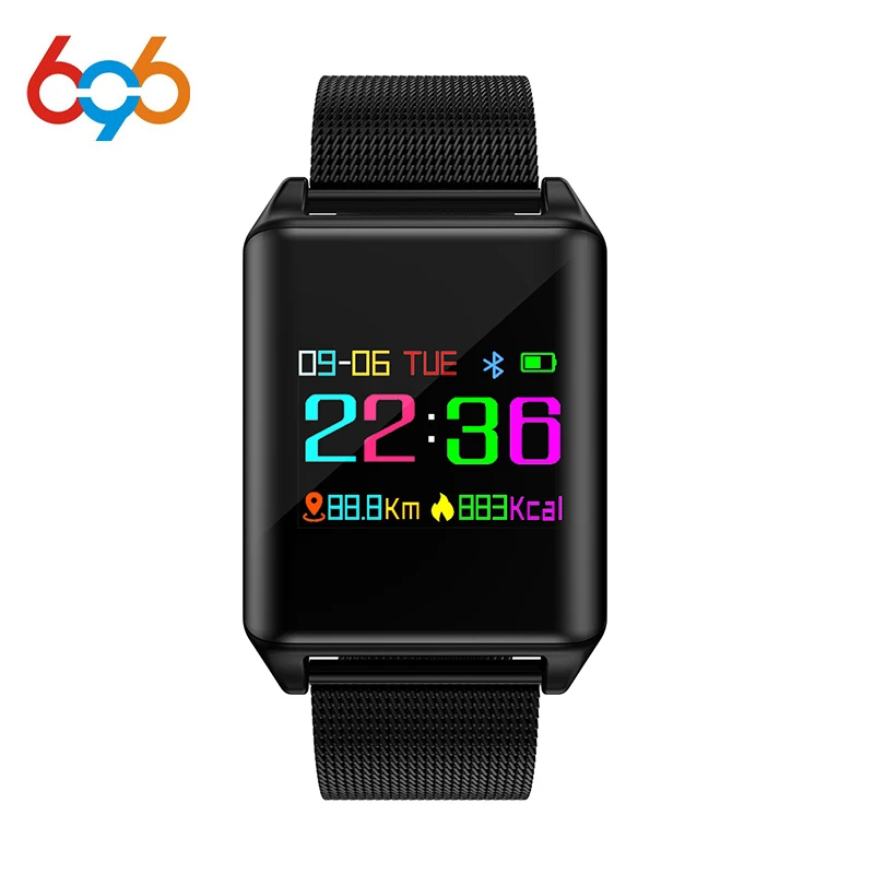 696 M7 Smart Wristband Watch Heart Rate Blood Pressure Monitor Band OLED Colorful Screen Sports Bracelet IP67 Waterproof | Электроника