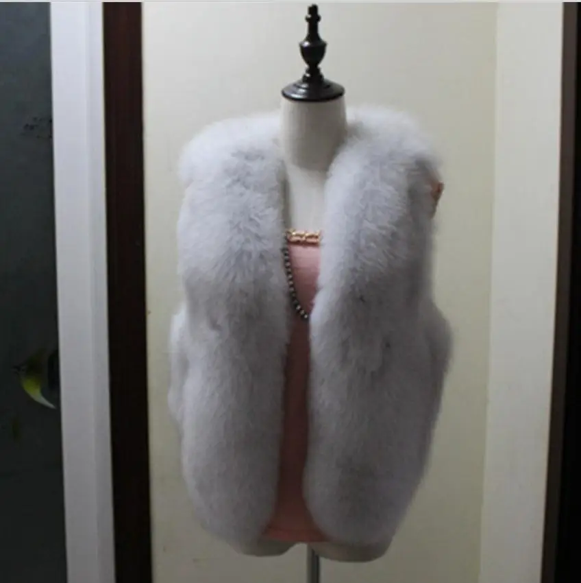 Newest Womens Winter Autumn Imitation Fox Fur Vest Casual Short Section Solid Color Sleeveless Fake Fur Jackets Waistcoats K1155
Newest Womens Winter Autumn Imitation Fox Fur Vest Casual Short Section Solid Color Sleeveless Fake Fur Jackets Waistcoats K1155