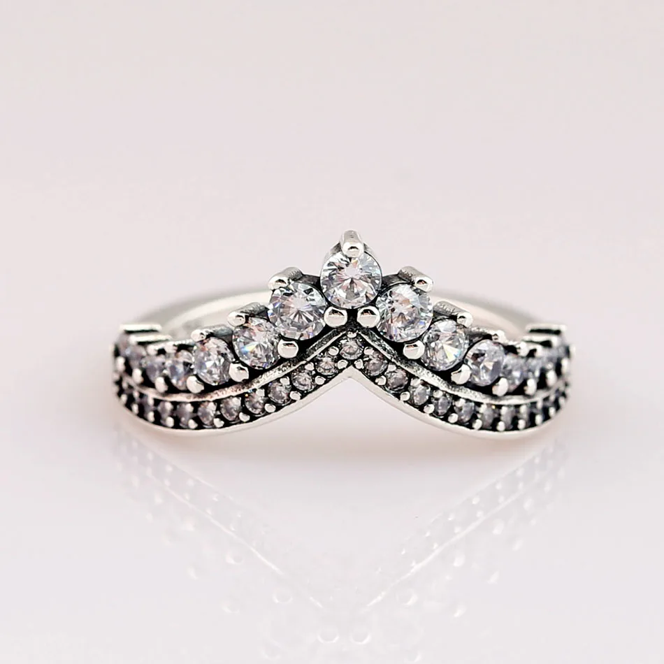 Authentic 925 Sterling Silver Ring Princess Wishbone With Crystal Rings For Women Wedding Party Gift Fine Pandora Jewelry
Authentic 925 Sterling Silver Ring Princess Wishbone With Crystal Rings For Women Wedding Party Gift Fine Pandora Jewelry