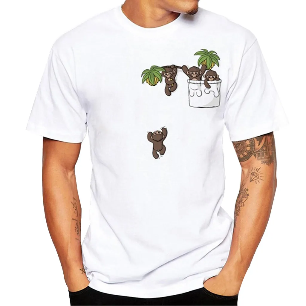 Summer Casual Animal Print Clothes Unisex Printing Tees Shirt Short Sleeve Monkey T Shirt Blouse camiseta hombre harajuku #C
Summer Casual Animal Print Clothes Unisex Printing Tees Shirt Short Sleeve Monkey T Shirt Blouse camiseta hombre harajuku #C