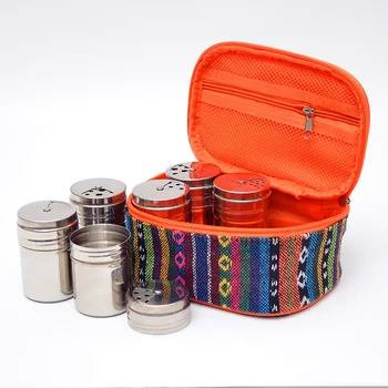 Outdoor Barbecue Seasoning Jar Stainless Steel Portable Portable Seasoning Bottle Set Seasoning Box Kitchen Bottle Combination
Outdoor Barbecue Seasoning Jar Stainless Steel Portable Portable Seasoning Bottle Set Seasoning Box Kitchen Bottle Combination