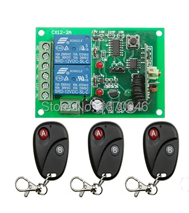 2015 New DC12V 2CH RF wireless remote control switch Latched add freely remote control switch system Toggle 315MHZ/433mhz
2015 New DC12V 2CH RF wireless remote control switch Latched add freely remote control switch system Toggle 315MHZ/433mhz