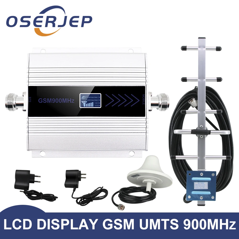 

led display GSM 900 Mhz repeater celular MOBILE PHONE Signal Repeater booster,900MHz GSM amplifier + Yagi /Ceiling Antenna