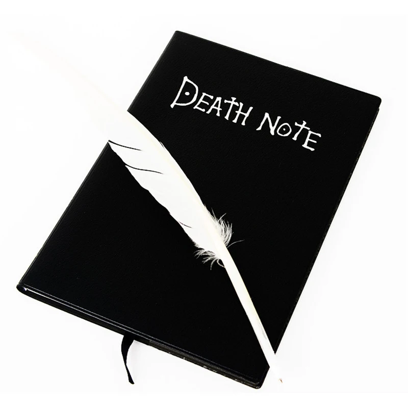 Death Note Planner Notebook School Stationery Store Cute Feather Pen Diary Book Travel Journal Kawaii Cosplay Office Accessory
Death Note Planner Notebook School Stationery Store Cute Feather Pen Diary Book Travel Journal Kawaii Cosplay Office Accessory