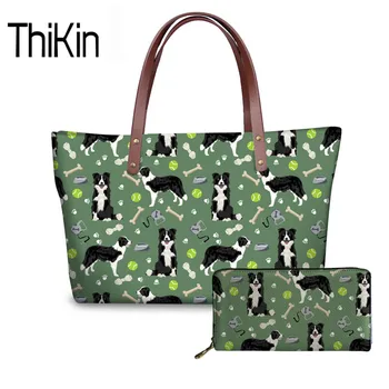 THIKIN Women's Messenger Bag Female Hobos Bags Border Collie Printing Handbags For Ladies Girls Travel Totes With Leather Purse
THIKIN Women's Messenger Bag Female Hobos Bags Border Collie Printing Handbags For Ladies Girls Travel Totes With Leather Purse