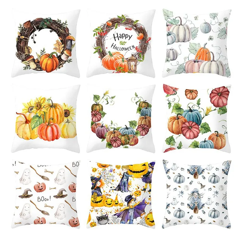 Halloween Pillow Cases Happy Fall Y'all Peach Skin Sofa Car Pumpkin Spider Web Ghosts Cushion Cover Home Decor
Halloween Pillow Cases Happy Fall Y'all Peach Skin Sofa Car Pumpkin Spider Web Ghosts Cushion Cover Home Decor