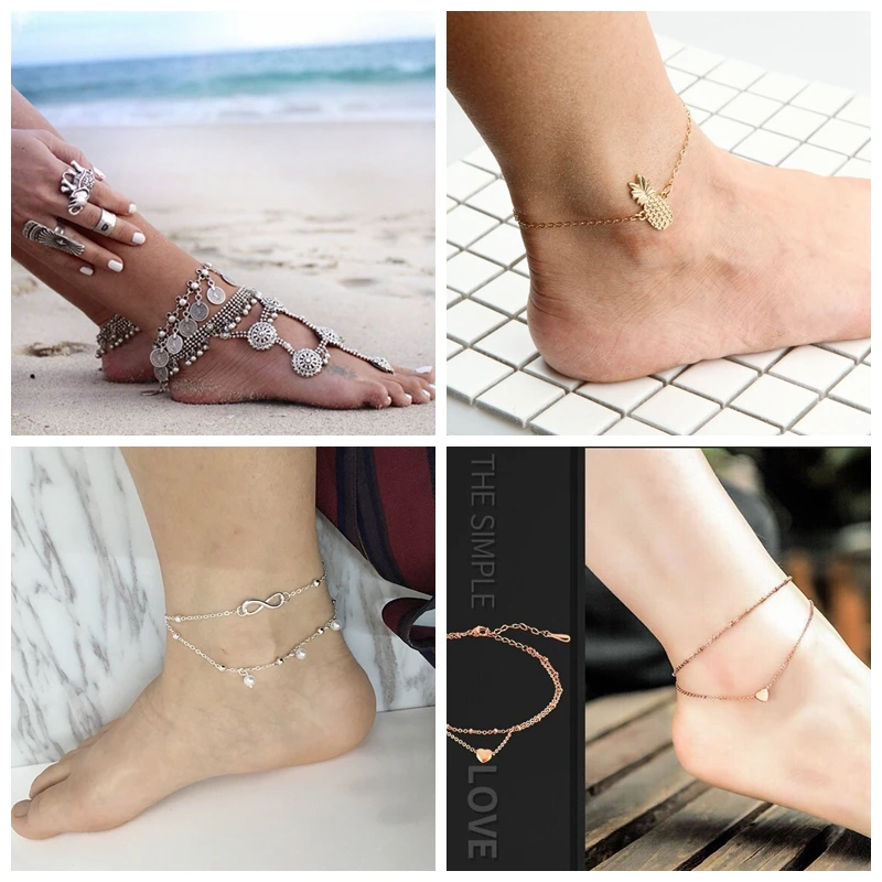 Female Heart Anklets Barefoot Crochet Sandals Foot Jewelry New Ankle Ankle Foot Anklets Bracelets For Women Leg Chain
Female Heart Anklets Barefoot Crochet Sandals Foot Jewelry New Ankle Ankle Foot Anklets Bracelets For Women Leg Chain