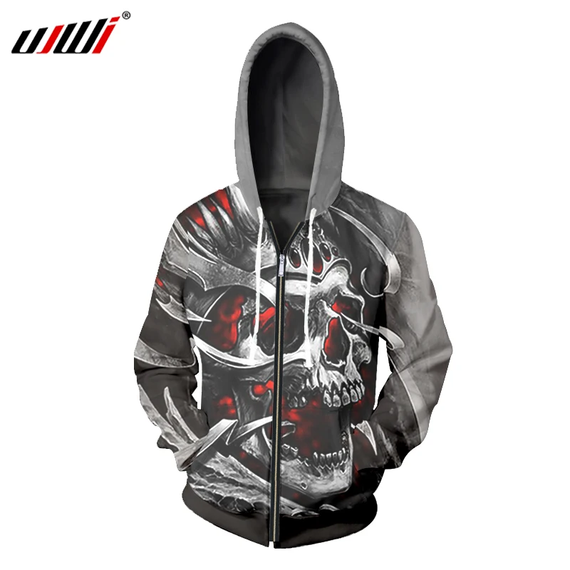 UJWI New Fashion Men/Women Novelty 3D Zip Hoodies Printed White Horror Metal Skull Zipper Tracksuits Harajuku Pullover Casual
UJWI New Fashion Men/Women Novelty 3D Zip Hoodies Printed White Horror Metal Skull Zipper Tracksuits Harajuku Pullover Casual