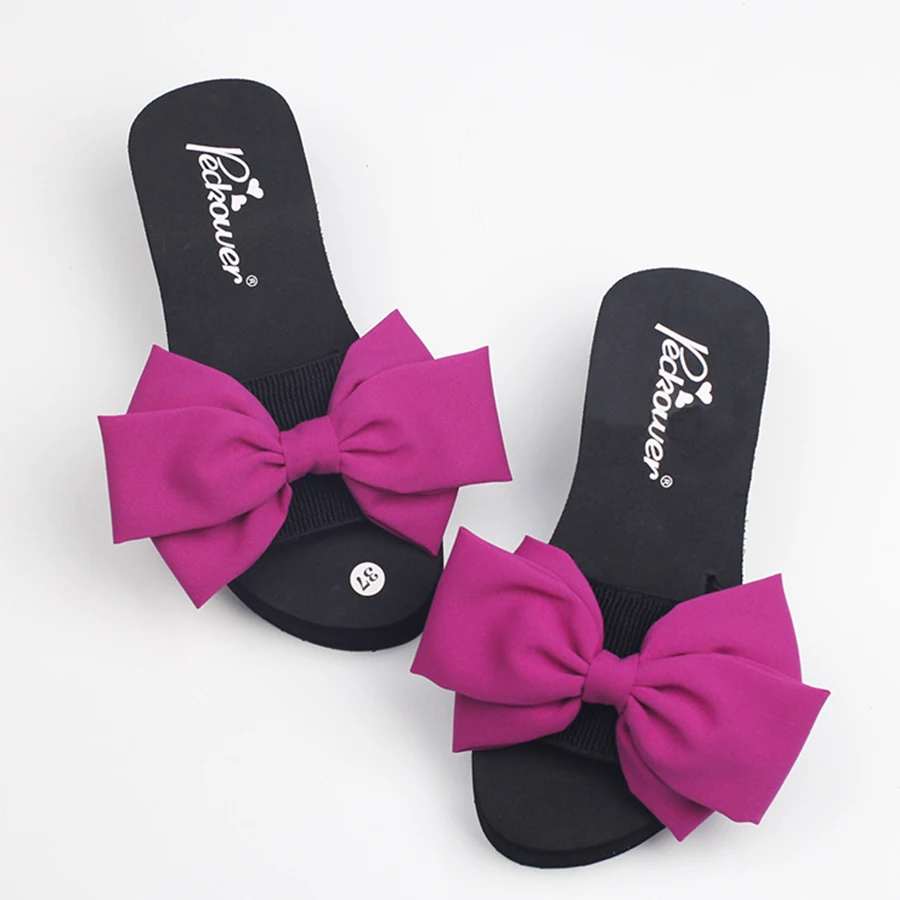 Shales For Women Handmade Big Bow Flower Beach Slippers Ladies Chanclas Plataforma Heel Wedges Slides Flip Flops Sandals
Shales For Women Handmade Big Bow Flower Beach Slippers Ladies Chanclas Plataforma Heel Wedges Slides Flip Flops Sandals
