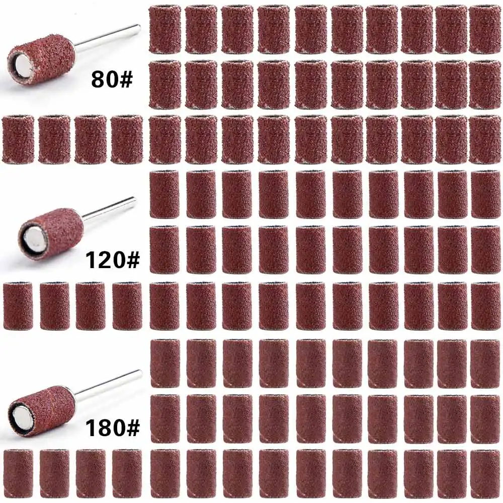 300pcs 80# 120# 180# Nail Sanding Bands Electric Manicure Drill Machine Accessory Apparatus for Manicure Polishing Nail Files
300pcs 80# 120# 180# Nail Sanding Bands Electric Manicure Drill Machine Accessory Apparatus for Manicure Polishing Nail Files