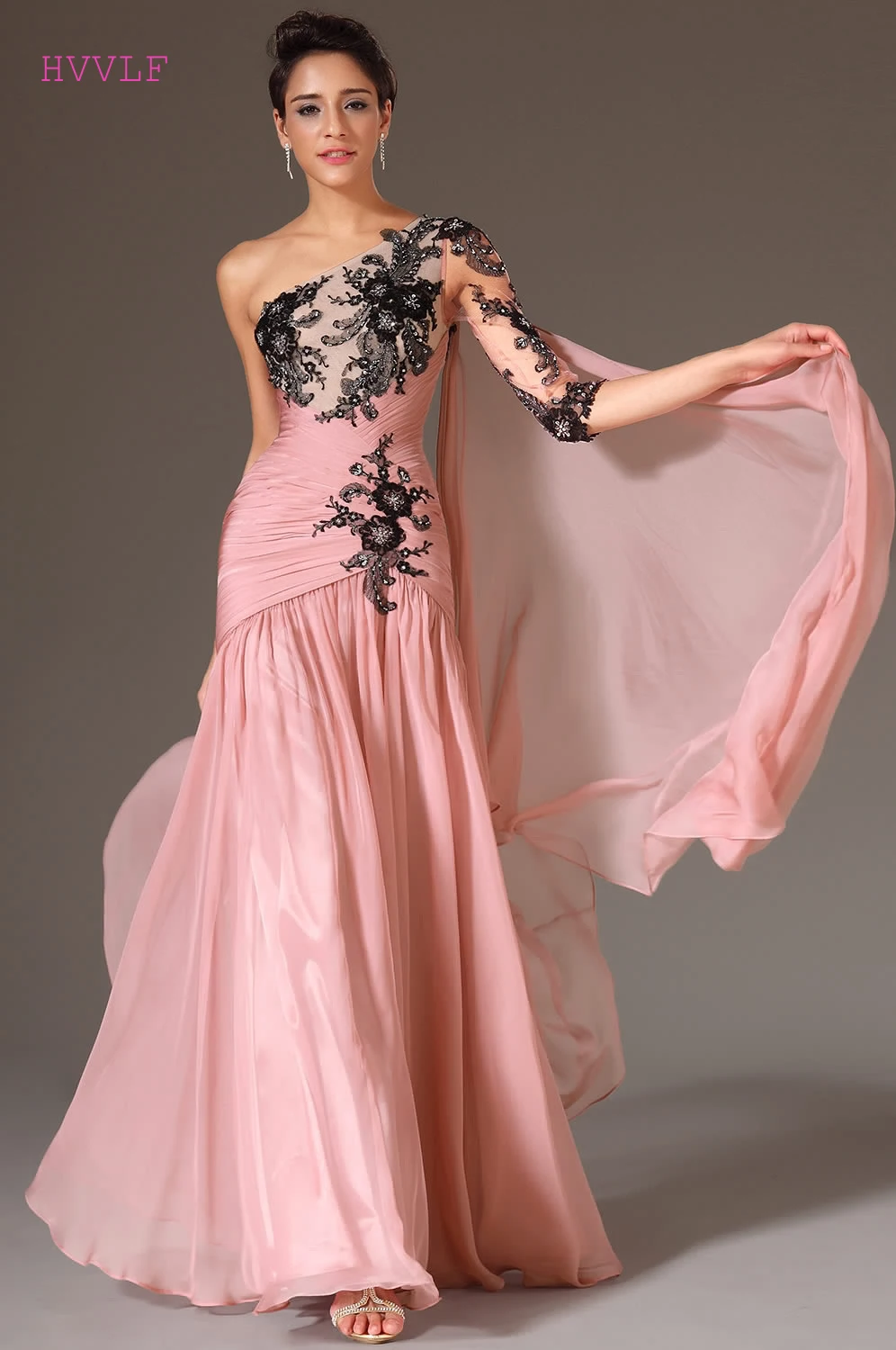 Pink Evening Dresses 2019 Mermaid Half Sleeves Chiffon Lace Beaded Long Formal Party Evening Gown Prom Dresses Robe De Soiree
Pink Evening Dresses 2019 Mermaid Half Sleeves Chiffon Lace Beaded Long Formal Party Evening Gown Prom Dresses Robe De Soiree