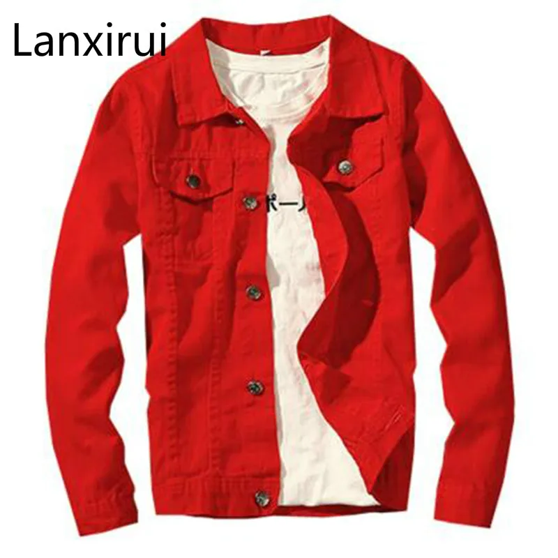 Denim Jacket Men Fashion Slim Fit Jeans Turn -Down Collar Jackets Windbreaker Spring &Autumn Outerwear
Denim Jacket Men Fashion Slim Fit Jeans Turn -Down Collar Jackets Windbreaker Spring &Autumn Outerwear