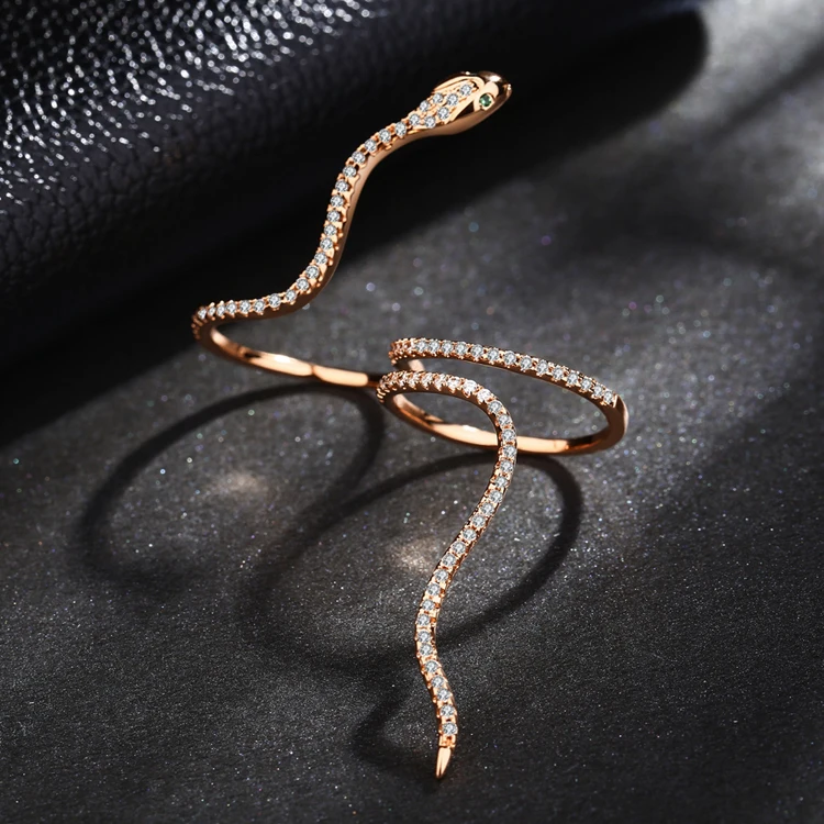 AAA Quality Fashion Adjustable Siamese G Ring Micro Pave Premium Zircon Crystals Snake Rings for Women Cocktail Party Gift
AAA Quality Fashion Adjustable Siamese G Ring Micro Pave Premium Zircon Crystals Snake Rings for Women Cocktail Party Gift