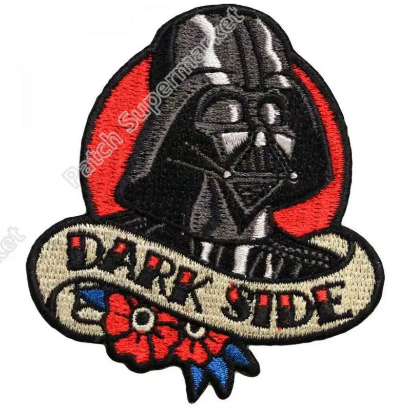 3" Star Wars iron on patches Darth Vader 'Dark Side' TV movie series Embroidered sew on patch applique badge black white diy
3" Star Wars iron on patches Darth Vader 'Dark Side' TV movie series Embroidered sew on patch applique badge black white diy