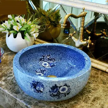 Round Jingdezhen Bathroom ceramic sink wash basin Counter Top Wash Basin Bathroom Sinks blue porcelain vessel sink butterfly
Round Jingdezhen Bathroom ceramic sink wash basin Counter Top Wash Basin Bathroom Sinks blue porcelain vessel sink butterfly
