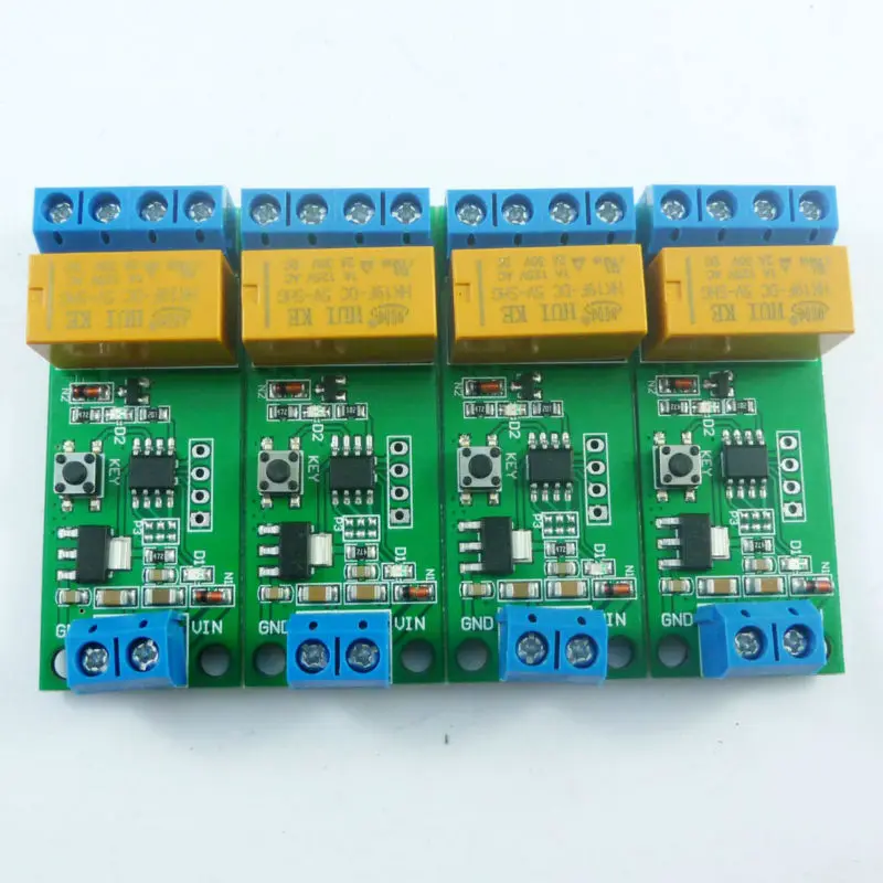 Инверторный модуль полярности 4x 2A DC 5-12 В таймер задержки DPDT реле для двигателя