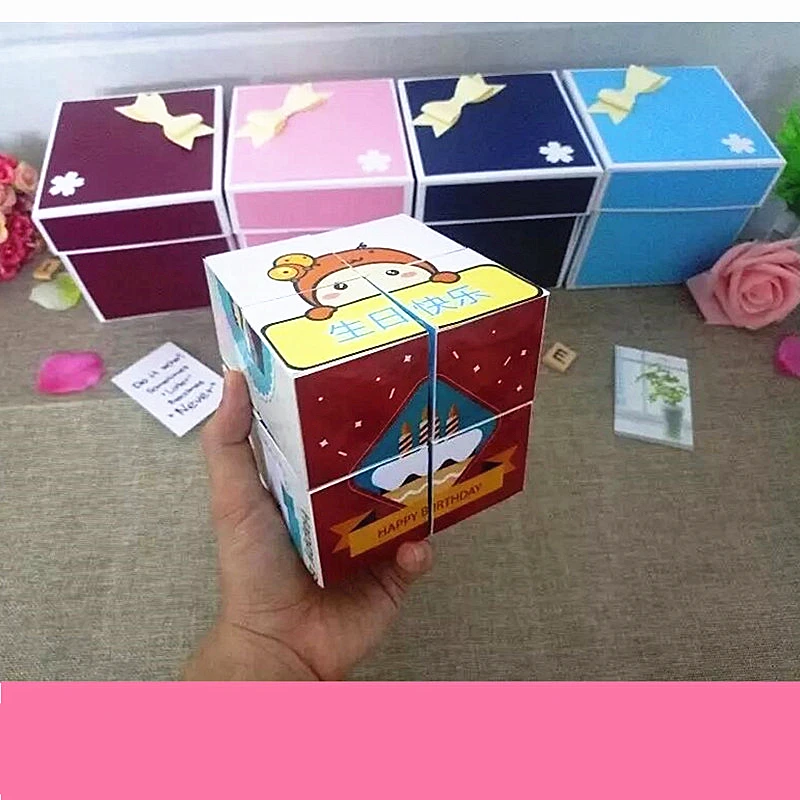 Explosive box Rubik's cube album diy custom box infinite flip photo creative handmade birthday proposal Christmas gift
Explosive box Rubik's cube album diy custom box infinite flip photo creative handmade birthday proposal Christmas gift