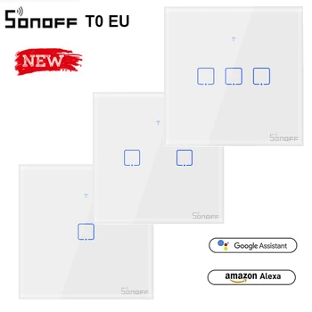 SONOFF T0 EU TX Wifi Smart Wall Light Switch Timer 1/2/3 Gang Support Voice/APP/Touch Control Works With Alexa Google Home IFTTT
SONOFF T0 EU TX Wifi Smart Wall Light Switch Timer 1/2/3 Gang Support Voice/APP/Touch Control Works With Alexa Google Home IFTTT