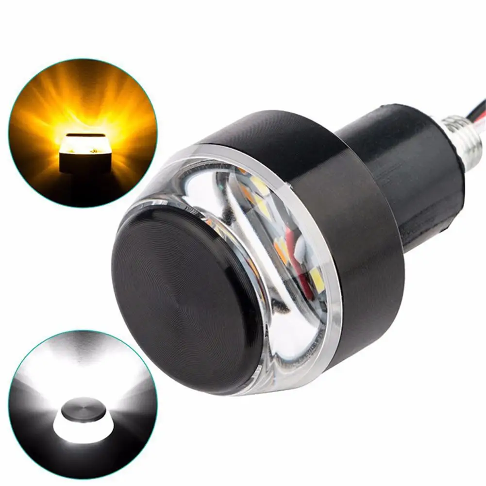 2Pcs LED Motorcycle Handlebar End Turn Signal Light 12V Yellow Universal Indicator Flasher Handle Bar Blinker Side Marker Lamp
2Pcs LED Motorcycle Handlebar End Turn Signal Light 12V Yellow Universal Indicator Flasher Handle Bar Blinker Side Marker Lamp