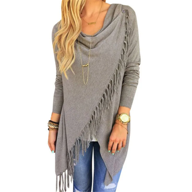 yashang Long Sleeve Women Blouses Autumn Kimono Tassel Blouse Casual Bow Neck Outwear Shirts Asymmetrical Tops Coat Blusas 3XL
yashang Long Sleeve Women Blouses Autumn Kimono Tassel Blouse Casual Bow Neck Outwear Shirts Asymmetrical Tops Coat Blusas 3XL