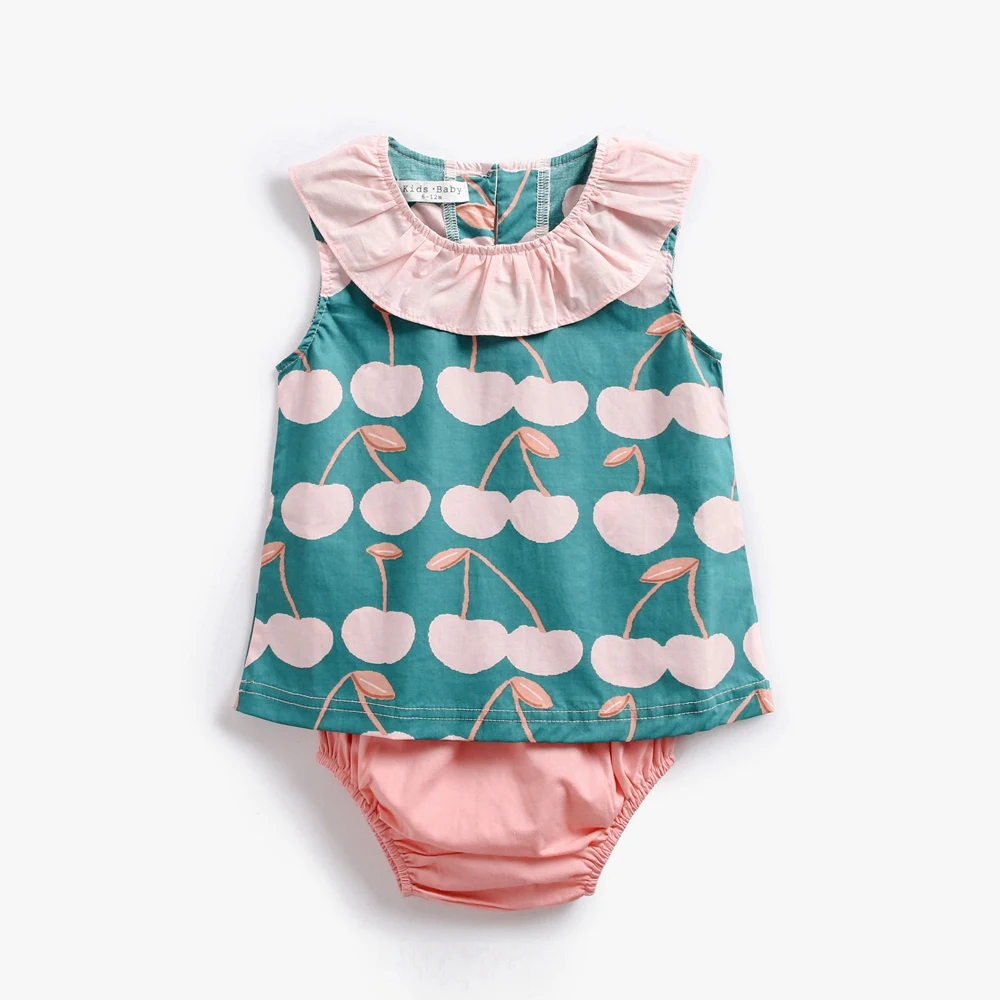 Girl Summer Clothes Set Cartoon Cherry Print Newborn Baby Girl Clothes T-shirt + Shorts 2 pieces set one year birthday girl
Girl Summer Clothes Set Cartoon Cherry Print Newborn Baby Girl Clothes T-shirt + Shorts 2 pieces set one year birthday girl