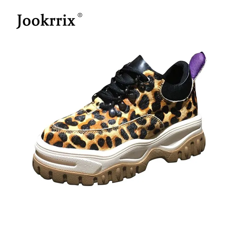 Jookrrix Casual Shoes Real Leather Women Fashion Brand Platform Sneakers Leopard Lady chaussure Female footware Cross-tied Shoes
Jookrrix Casual Shoes Real Leather Women Fashion Brand Platform Sneakers Leopard Lady chaussure Female footware Cross-tied Shoes