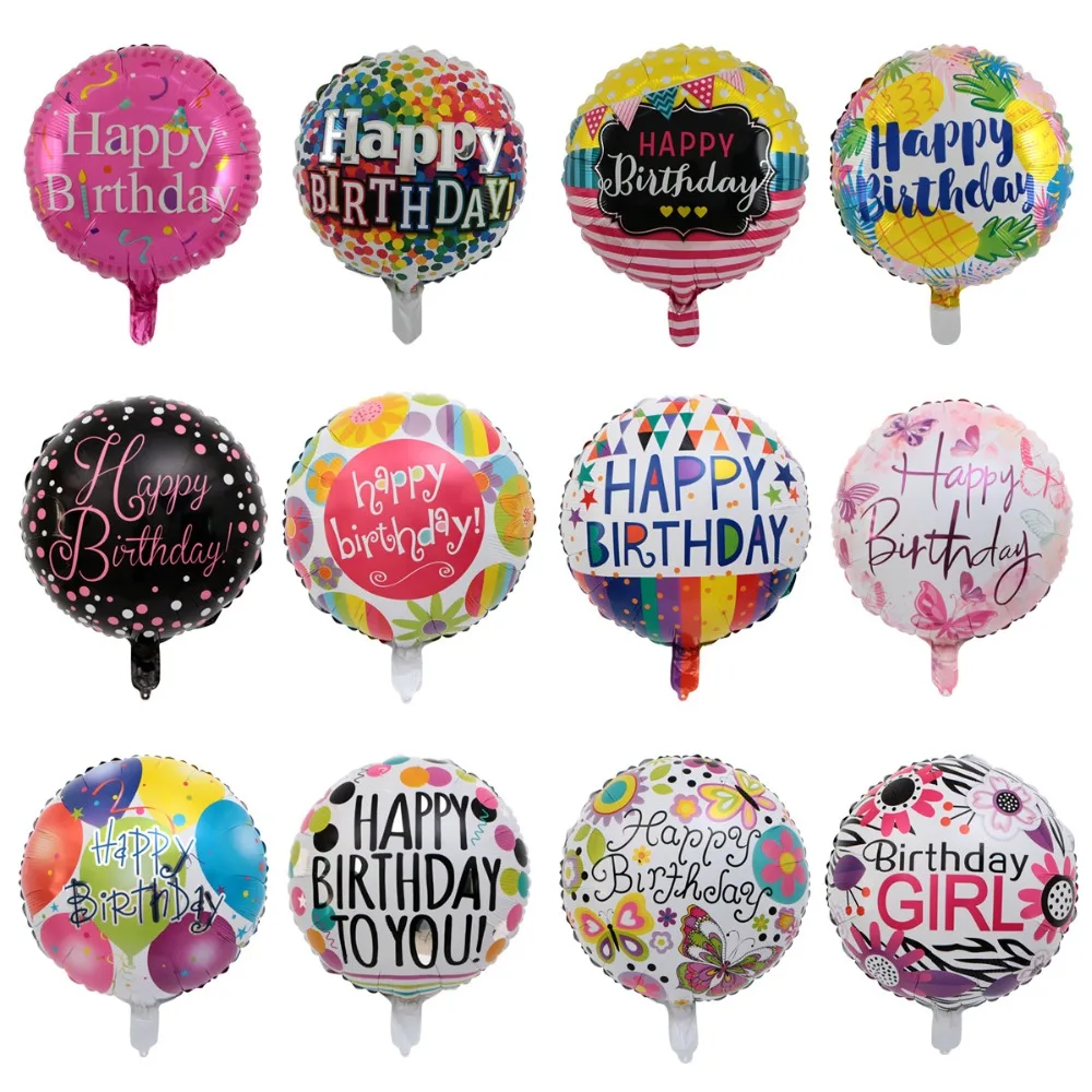 1pcs 18inch Happy Birthday Balloon Aluminum foil Balloon kids Birthday Party decorations baby shower party Supplies globos
1pcs 18inch Happy Birthday Balloon Aluminum foil Balloon kids Birthday Party decorations baby shower party Supplies globos