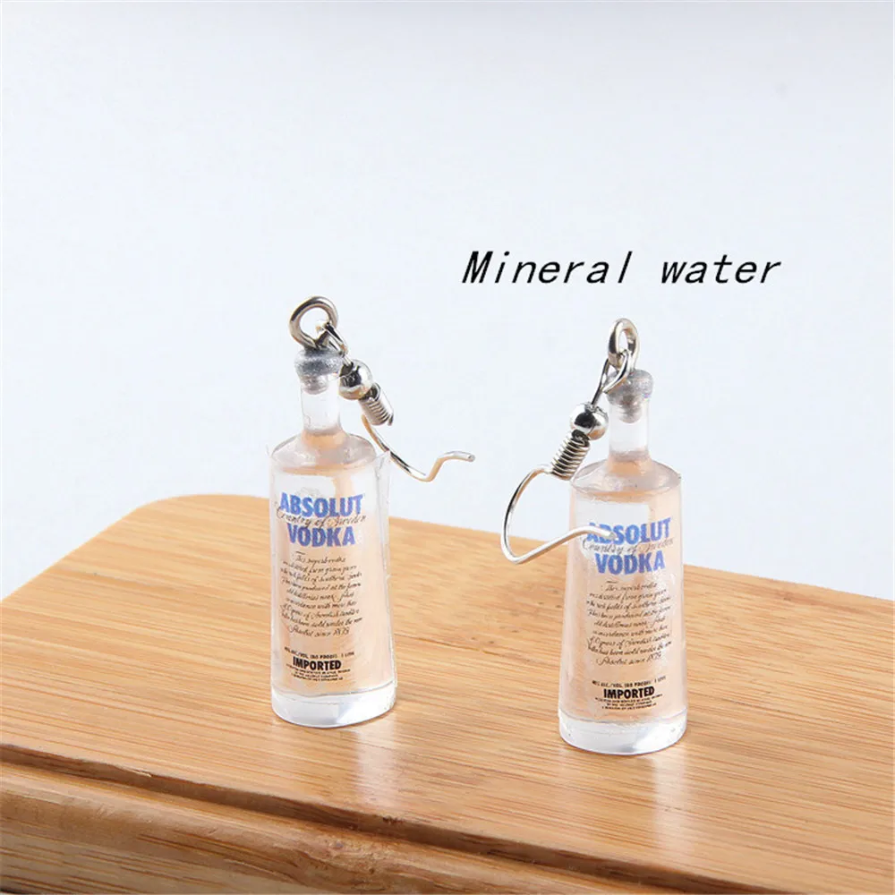 Hand Made ABSOLUT VODKA Bottle Drop Earrings For Women Creative Interesting Bottles Dangle Earring Fashion Jewelry A470
Hand Made ABSOLUT VODKA Bottle Drop Earrings For Women Creative Interesting Bottles Dangle Earring Fashion Jewelry A470