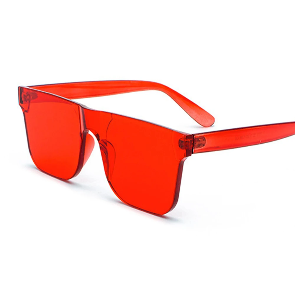 New Square One Piece Lens Sunglasses Women Transparent Plastic Glasses Men Style Sun Glasses Clear Candy Color Brand Designer
New Square One Piece Lens Sunglasses Women Transparent Plastic Glasses Men Style Sun Glasses Clear Candy Color Brand Designer