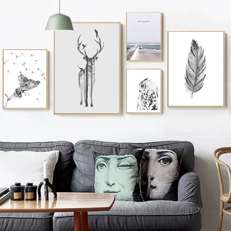 Canvas Painting Butterfly Poster Nordic Abstract Wall Art Canvas Prints Black And White Pictures Landscape Poster Unframed
Canvas Painting Butterfly Poster Nordic Abstract Wall Art Canvas Prints Black And White Pictures Landscape Poster Unframed