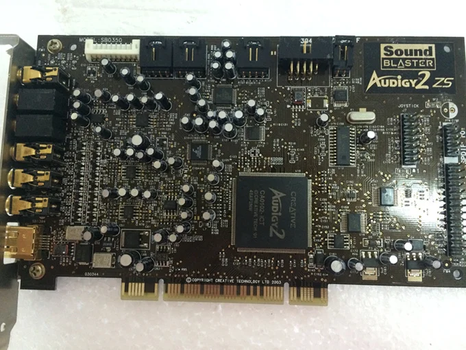 Оригинальная разборная инновационная звуковая карта Audigy2 7 1 каналов SB0350 с