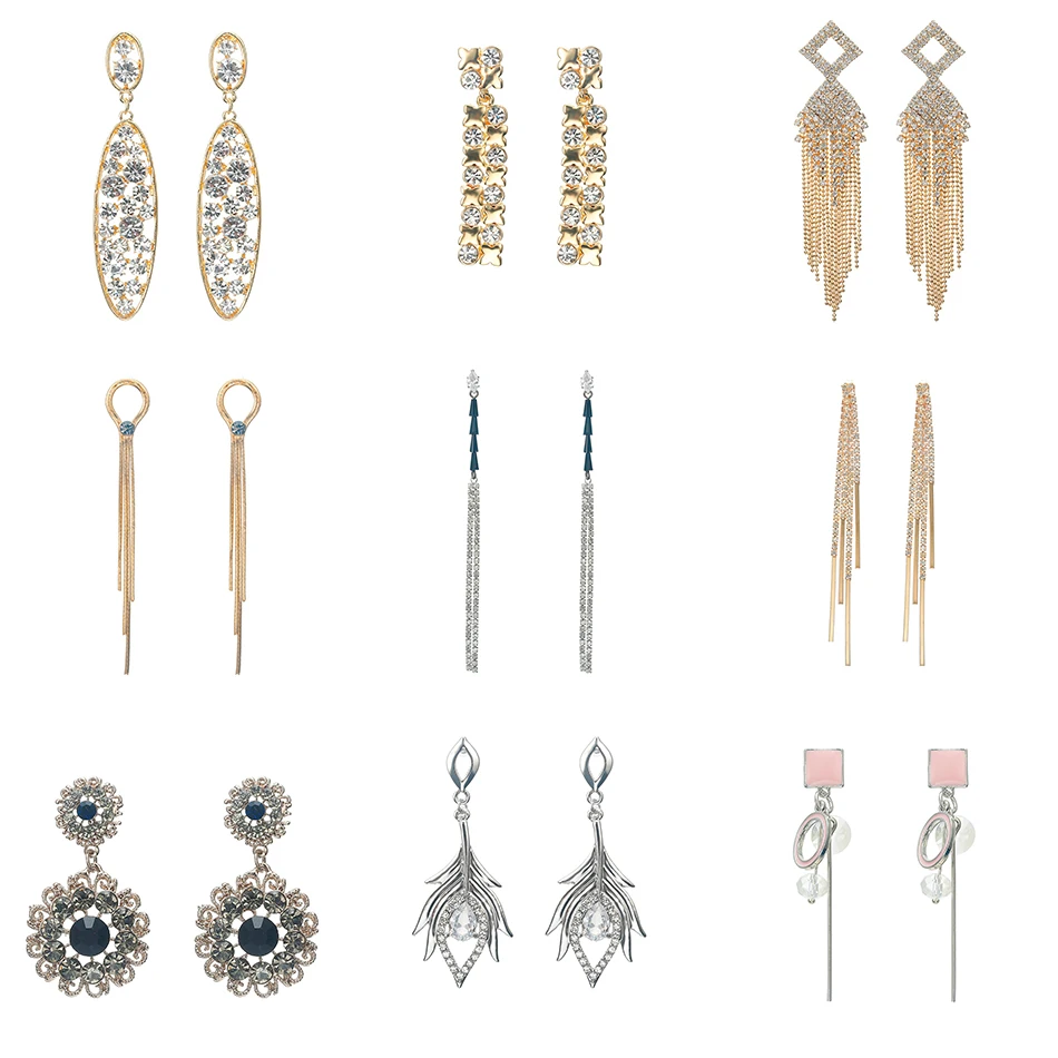 Match-Right Trendy Earrings for Women Geometric/Long/Big/Korean/Gold/Silver/Tassel/Drop Earrings Fashion Jewelry female yjz8147
Match-Right Trendy Earrings for Women Geometric/Long/Big/Korean/Gold/Silver/Tassel/Drop Earrings Fashion Jewelry female yjz8147
