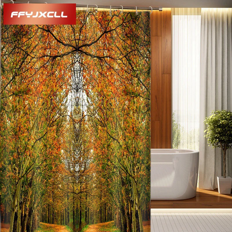Multiple Sizes 5 Style Fall Forest Scenic Building Polyester Fabric Waterproof Bathroom Shower Curtain With 12pc Hook
Multiple Sizes 5 Style Fall Forest Scenic Building Polyester Fabric Waterproof Bathroom Shower Curtain With 12pc Hook