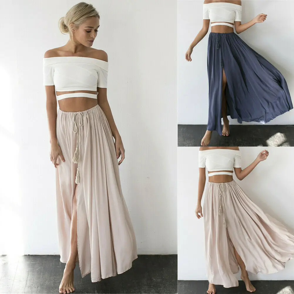 Summer Women's Chiffon Long Maxi Skirt Bohemian Boho Beach High Waist Skirts Summer Casual Ladies Girl Skirt
Summer Women's Chiffon Long Maxi Skirt Bohemian Boho Beach High Waist Skirts Summer Casual Ladies Girl Skirt