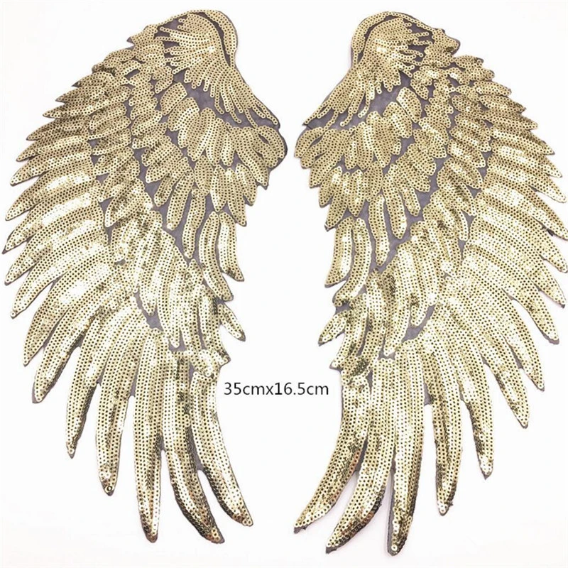 1 Pair Fashion Large Sequins Wing Patch for Clothing Applique for Jeans DIY Accessories Cute Sew on Patches 35cm x 16.5cm
1 Pair Fashion Large Sequins Wing Patch for Clothing Applique for Jeans DIY Accessories Cute Sew on Patches 35cm x 16.5cm