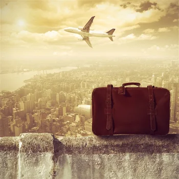 Laeacco City Buildings Plane Old Suitcase Cloudy Grunge Scenic Photography Backgrounds Photographic Backdrops For Photo Studio
Laeacco City Buildings Plane Old Suitcase Cloudy Grunge Scenic Photography Backgrounds Photographic Backdrops For Photo Studio