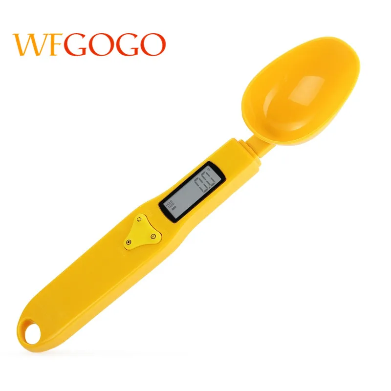 

WFGOGO Digital 300g/0.1g Measuring Spoons With Scale For Cooking New kitchen Scale Tools Liquid Bulk Food LCD Display Volume Sc