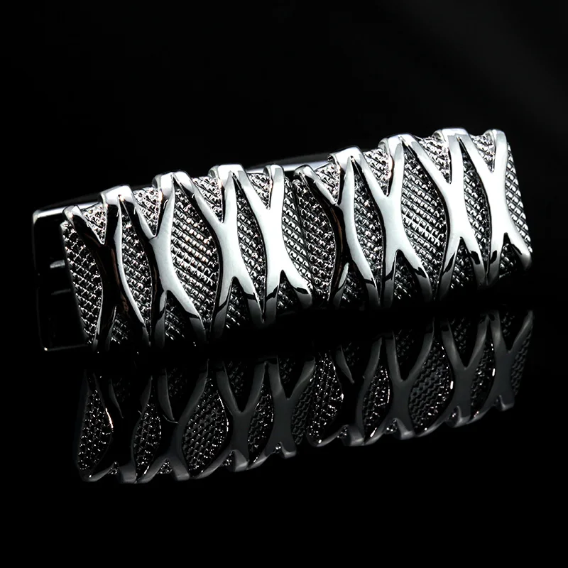 MMS Luxury French Cufflinks for Men's Jewelry Silver Carved Cuff Links Top grade gemelos High Quality abotoaduras Designer 
MMS Luxury French Cufflinks for Men's Jewelry Silver Carved Cuff Links Top grade gemelos High Quality abotoaduras Designer