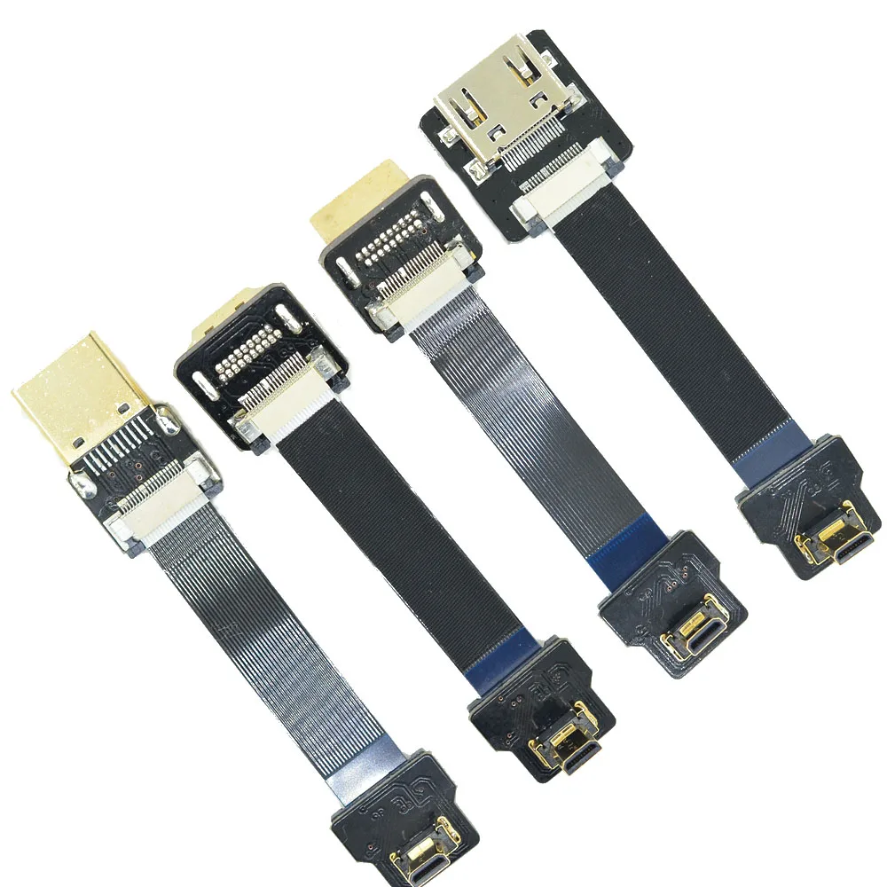 D3-A FPV HDMI Micro 90 degree Connector 5cm-100cm FPC Ribbon Flat Cable Pitch 20pin for Multicopter Aerial Photography | Электроника
