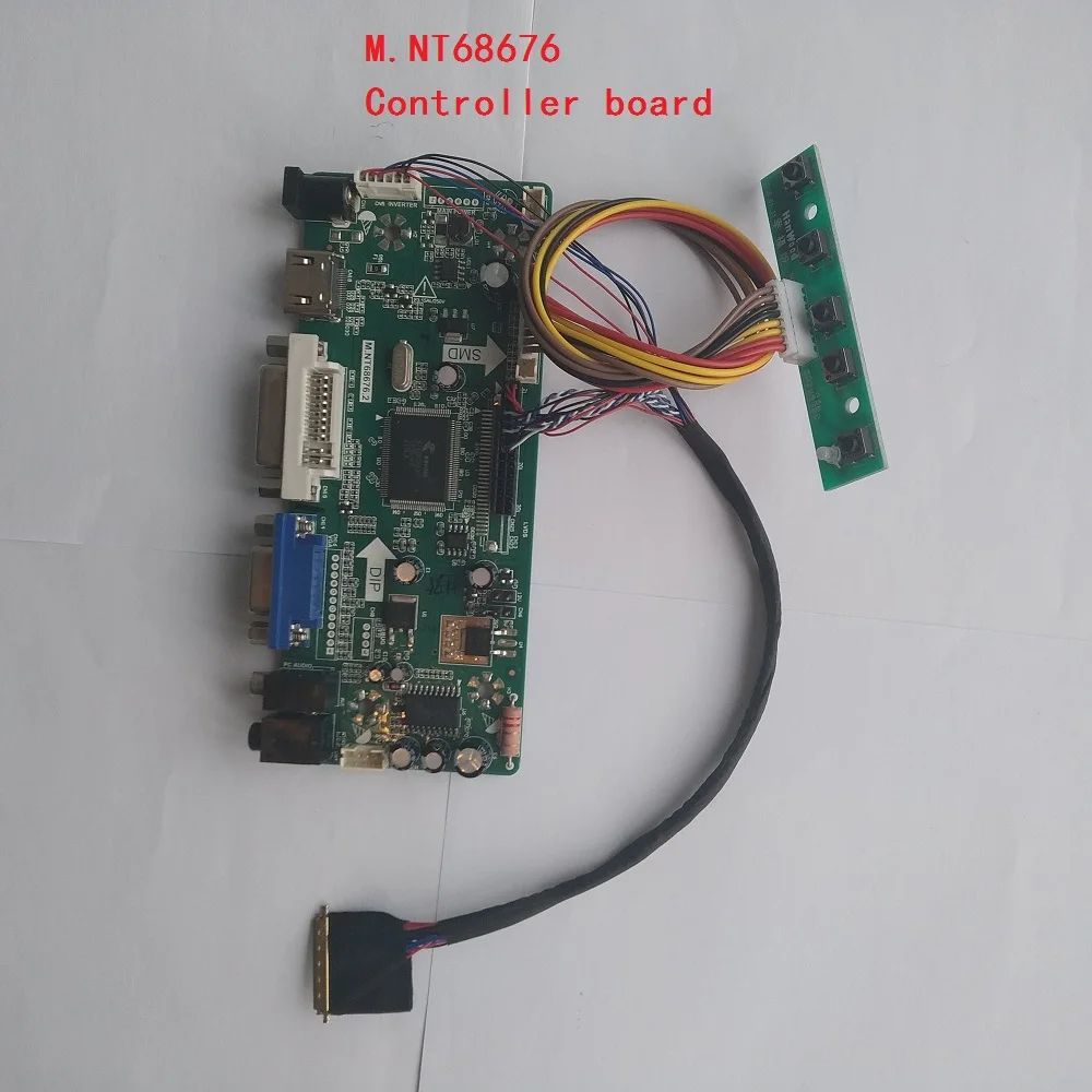 HDMI LED VGA controller board DVI kit DIY display for CLAA102NA0ACW monitor 1024X600 panel LCD M.NT68676 10.2" screen 30pin
HDMI LED VGA controller board DVI kit DIY display for CLAA102NA0ACW monitor 1024X600 panel LCD M.NT68676 10.2" screen 30pin
