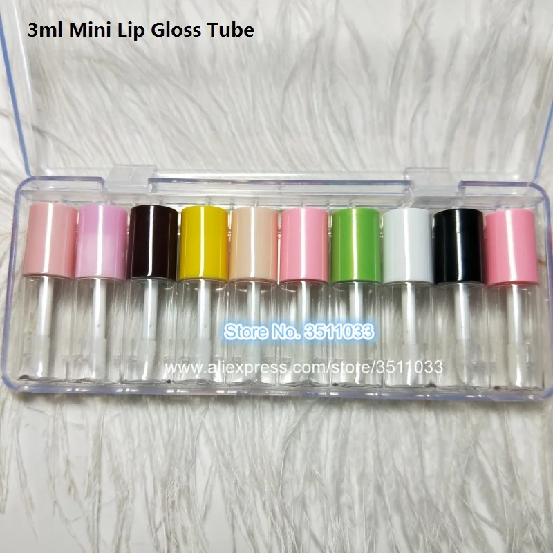 3ML Plastic Portable Cosmetic Lip Oil Container Mini Empty Lip Gloss Tube with Colored Cap Small Cosmetic Lipstick Sample Tube
3ML Plastic Portable Cosmetic Lip Oil Container Mini Empty Lip Gloss Tube with Colored Cap Small Cosmetic Lipstick Sample Tube