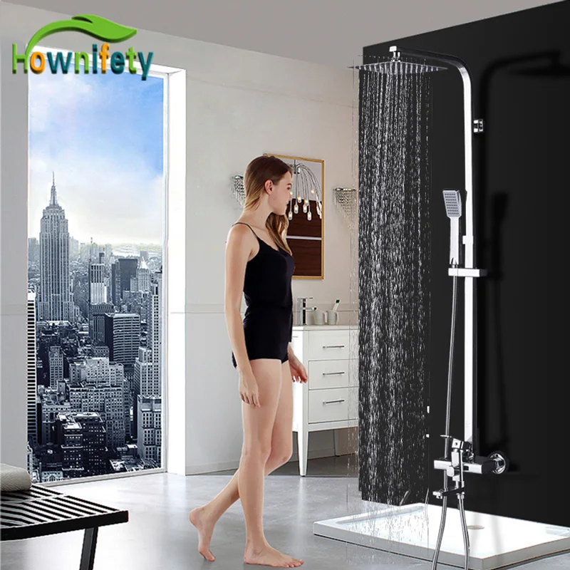 Chrome Brass Shower Set rain Ultra-thin shower head hot cold mixer bathroom shower faucet ABS grey hand Shower wall mount
Chrome Brass Shower Set rain Ultra-thin shower head hot cold mixer bathroom shower faucet ABS grey hand Shower wall mount