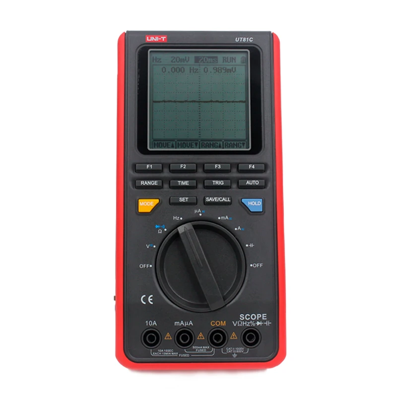 UNI-T UT81C Digital Multimeter Handheld LCD Scopemeters Oscilloscope 8MHz 40MS/s Real-Time Sample Rate With USB Interface
UNI-T UT81C Digital Multimeter Handheld LCD Scopemeters Oscilloscope 8MHz 40MS/s Real-Time Sample Rate With USB Interface