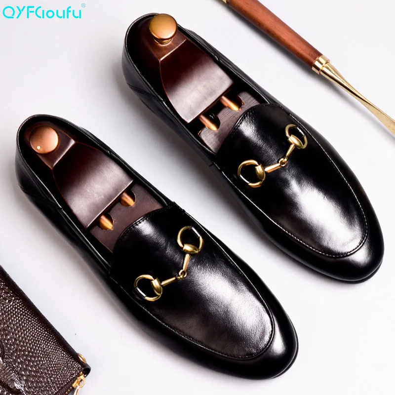 QYFCIOUFU New Arrival Fashion Men Dress Shoes Black Genuine Leather Slip On Shoes Men Casual Wedding Business US 9.5
QYFCIOUFU New Arrival Fashion Men Dress Shoes Black Genuine Leather Slip On Shoes Men Casual Wedding Business US 9.5