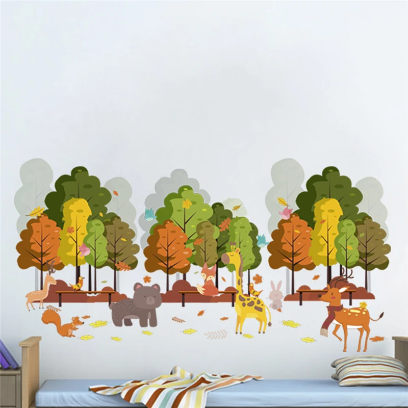 Cute Giraffe Rabbit Birds Tree Wall Decals For Kids Rooms Home Decor Cartoon Animals Wall Stickers Pvc Mural Art 30*90cm Poster
Cute Giraffe Rabbit Birds Tree Wall Decals For Kids Rooms Home Decor Cartoon Animals Wall Stickers Pvc Mural Art 30*90cm Poster